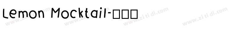 Lemon Mocktail字体转换